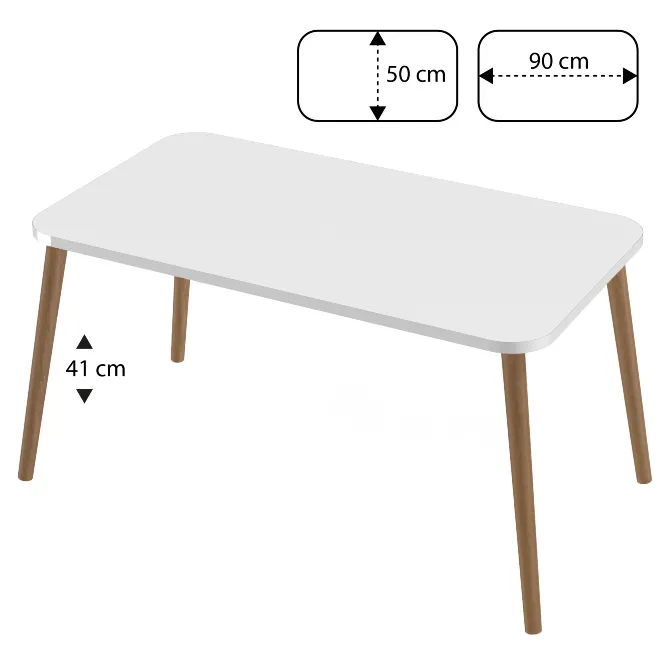 Ყავის მაგიდა თეთრი Coffe Table White თბილისი - photo 2