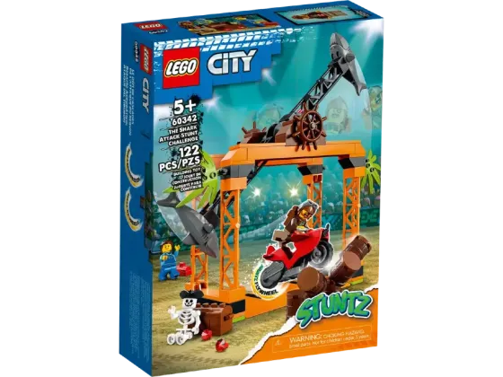 Lego City Stuntz THE Shark Attack Stunt Challenge არის შესანიშნავი სათამაშო ნაკრები თბილისი