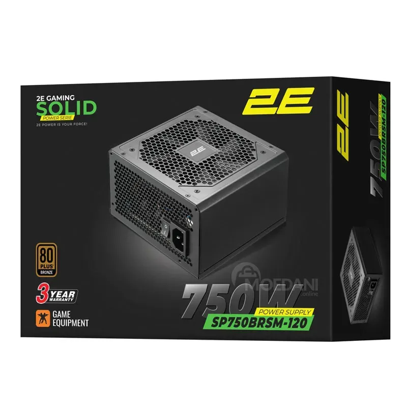 Power supply unit 2E-Sp750Brsm-120 Solid, 750W, 80 Plus Bronze, Power Supply Tbilisi - photo 1