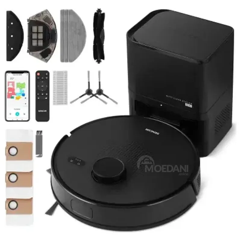 Რობოტი მტვერსასრუტი სველი და მშრალი წმენდით Sencor SRV 9085Bk შავი თბილისი - photo 2