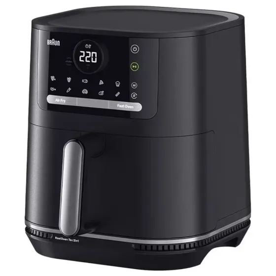 Аэрофритюрница Braun HF5050IBK 2000 Вт, 6 литров, 15 программ, черная. Тбилиси