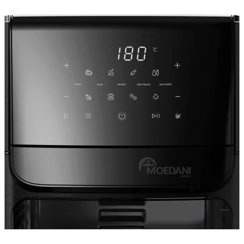 Аэрофритюрница Electrolux Eaf12B, 12 литров, 1800 Вт, сенсорное управление, черная. Тбилиси - изображение 3