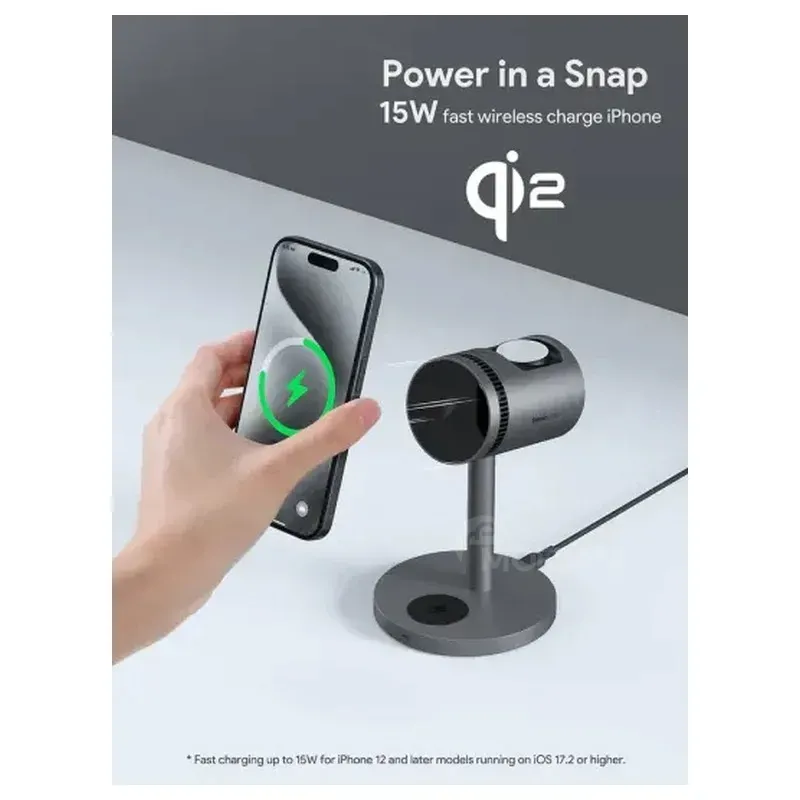 Გთავაზობთ Aukey LC-Mc311A MagFusion Pro-ს, 3-in-1 უსადენო დამტენის სადგურს თბილისი - photo 2