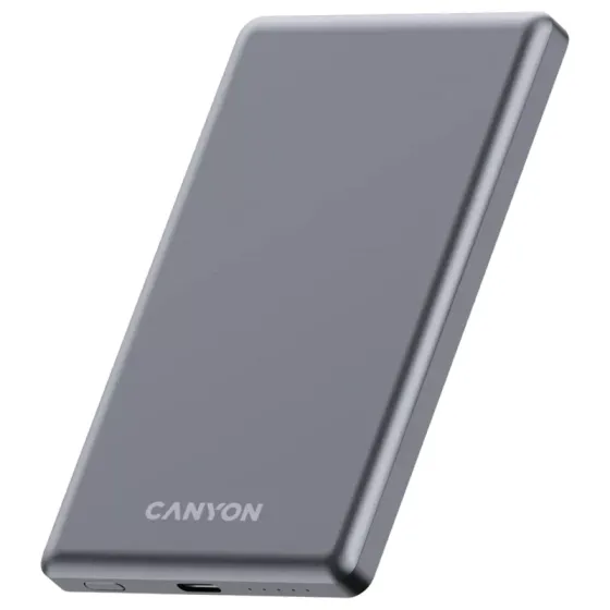 Პორტატული დამტენი მაგნიტური Canyon Onpower 505 CNS-Cpb505Dg 5000Mah Slim მუქი ნაცრისფერი თბილისი