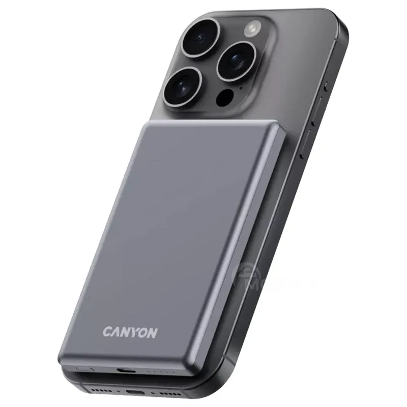 Პორტატული დამტენი მაგნიტური Canyon Onpower 505 CNS-Cpb505Dg 5000Mah Slim მუქი ნაცრისფერი თბილისი - photo 2