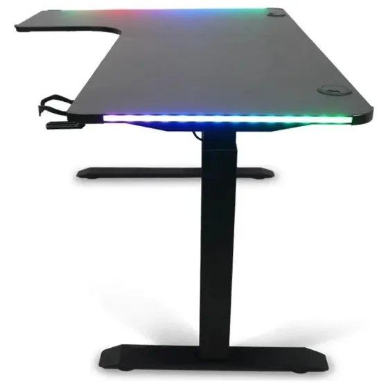 Გეიმინგ მაგიდა რეგულირებადი სიმაღლით E-Blue Egt502Bk-1.4 RGB განათებით თბილისი