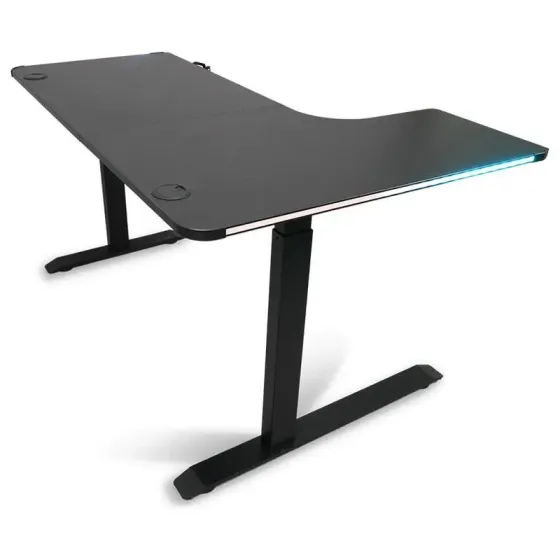 Გეიმინგ მაგიდა რეგულირებადი სიმაღლით E-Blue Egt502Bk-1.4 RGB განათებით თბილისი