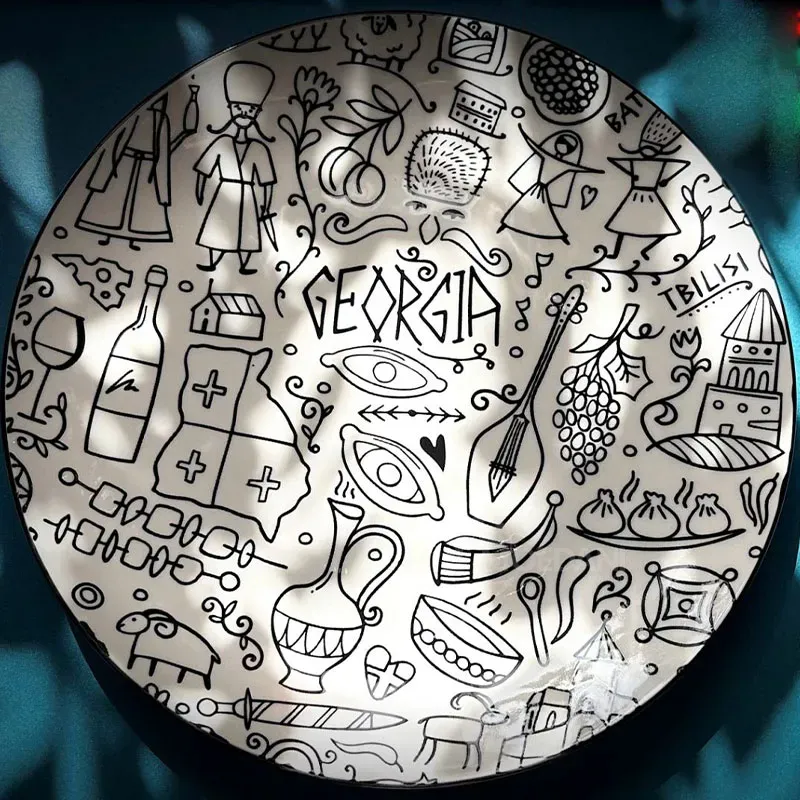 Კერამიკის სადილის თეფში Nego-10 (9") წარმოადგენს თანამედროვე და ფერად დამატებას თქვენი სამზარეულოს ჭ თბილისი - photo 1