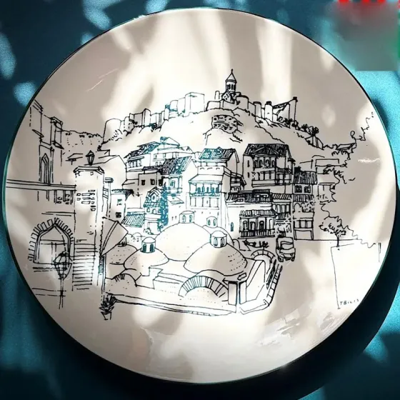 Керамическая обеденная тарелка модели Nego-11 станет современным и функциональным дополнением к любой кухне. Тбилиси