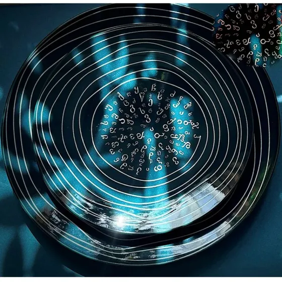 Керамическая обеденная тарелка Nego-08 (9 дюймов) Тбилиси