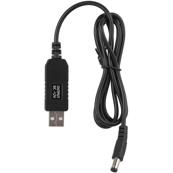 Კაბელი 2Е 2E-Ccad12-BK Сable USB-A > DC 5.5Х2.5MM Charge 1M, 12V/1A, Black თბილისი