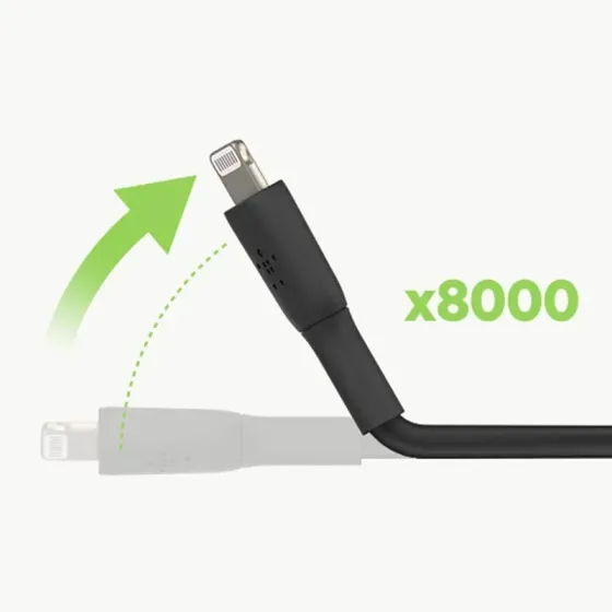 USB კაბელი Belkin Caa001Bt1Mbk Сable USB-A > Lightning Charge/Data, 1M, PVC, Black თბილისი