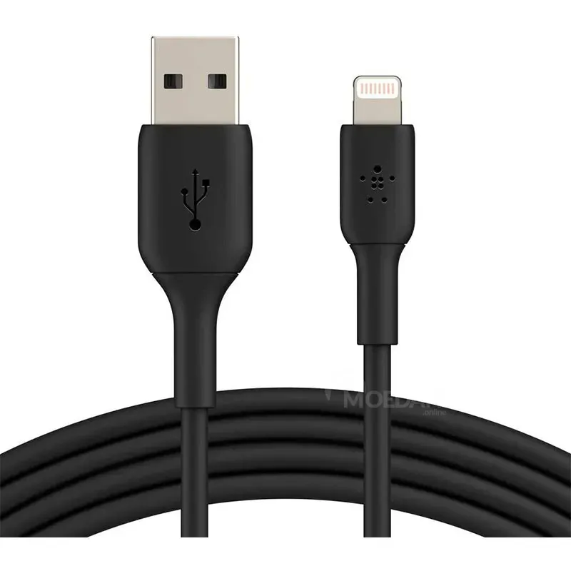 USB კაბელი Belkin Caa001Bt1Mbk Сable USB-A > Lightning Charge/Data, 1M, PVC, Black თბილისი - photo 1