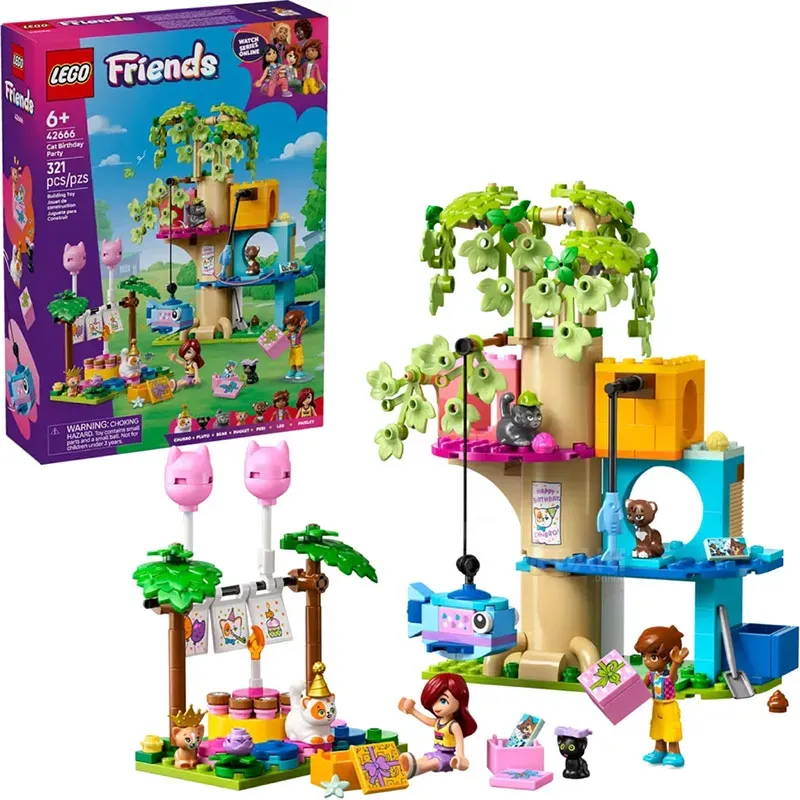Ასაწყობი კონსტრუქცია (ლეგო) Lego 42666 Constructor Friends CAT Birthday Party & Tree House თბილისი - photo 1