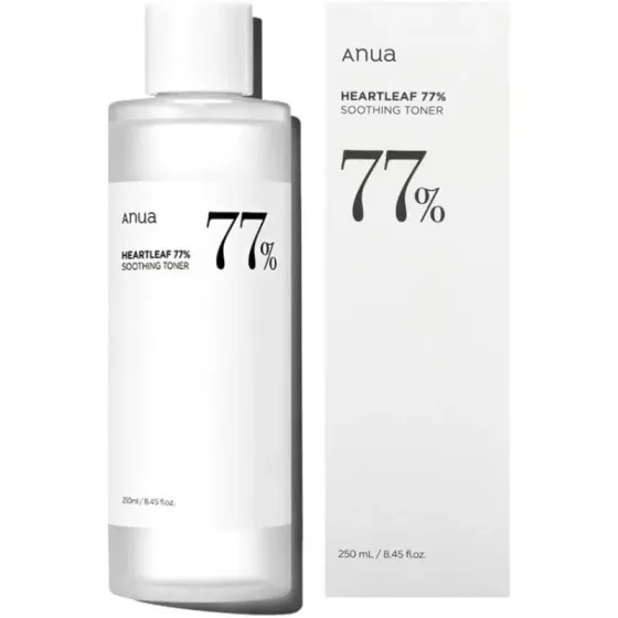 Სახის დამამშვიდებელი ტონერი Anua Heartleaf 77% Soothing Toner (150Ml) თბილისი
