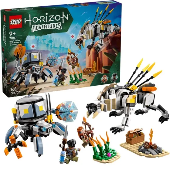 Lego Constructor Horizons: Элой и Варл против Шелл-Уокера и Пилозуба Тбилиси