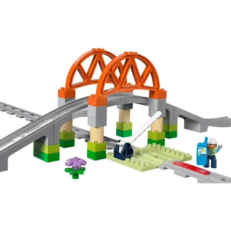 Набор Lego Constructor Duplo «Железнодорожный мост и рельсы для города» Тбилиси - изображение 2