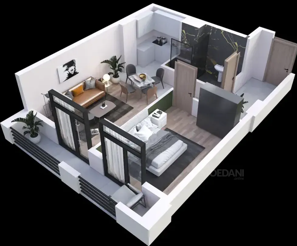 Apartments For Sale two-room 51м² 7/19 floor Tbilisi - photo 6