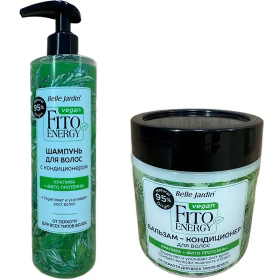 Профессиональный шампунь для всех типов волос с экстрактом крапивы Fito Energy Shampoo+Condition + Hair Тбилиси