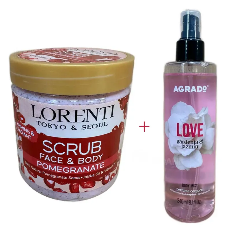 Ტანისა და სახის სკრაბი + სხეულის მისტი (1+1 აქცია) Lorenti Scrub (500 ML) + Agrado Body Mist (240 ML თბილისი - photo 1