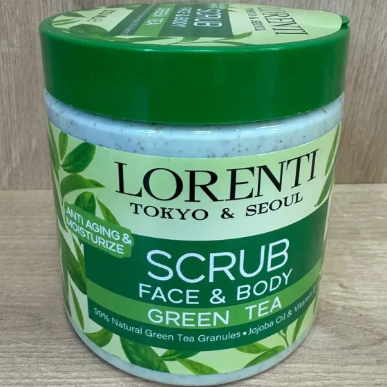 Скраб для тела и лица с зеленым чаем Lorenti Scrub Green TEA (500 мл) Тбилиси
