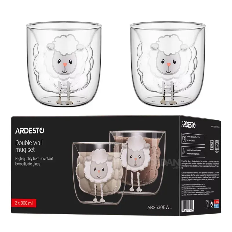 Набор мини-чашек Ardesto Ar2630Bwl (300 мл) Тбилиси - изображение 1