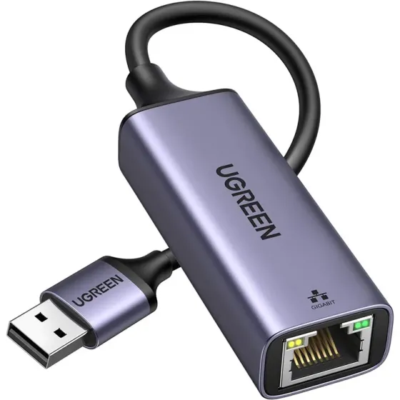 LAN ადაპტერი Ugreen Cm209 (50922), USB 3.0 to Rj45 Ethernet Adapter, Space Gray თბილისი