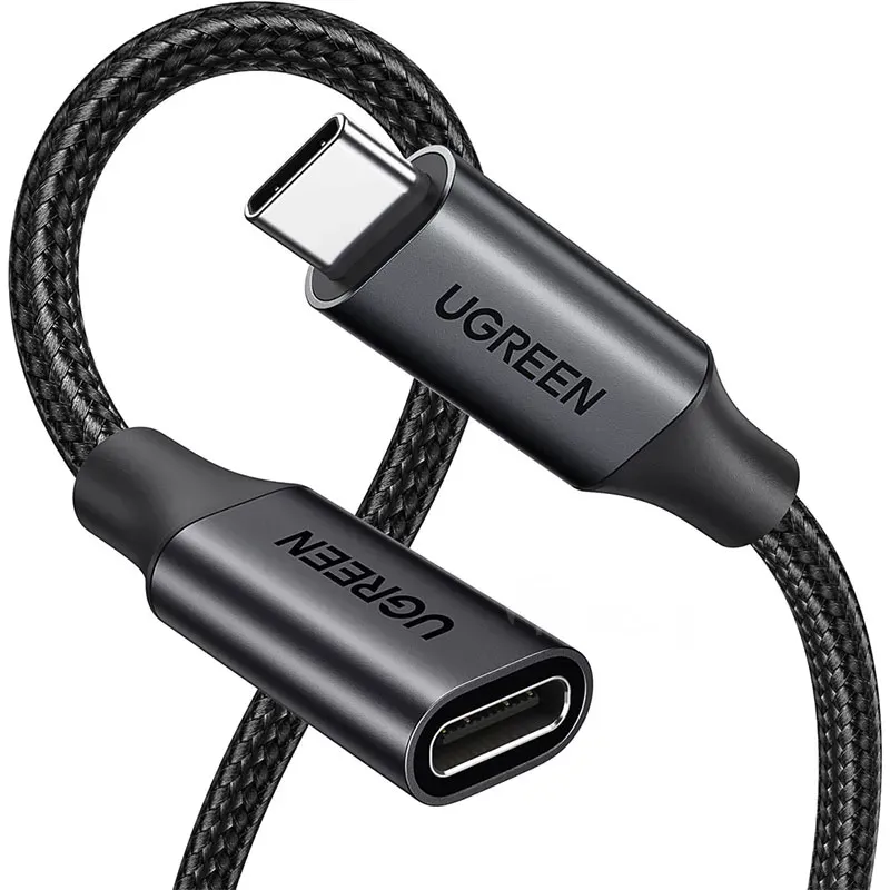 USB ადაპტერი Ugreen Us372 (45172), 100W, Type-C Extension Cable, 0.5M, Black თბილისი - photo 1