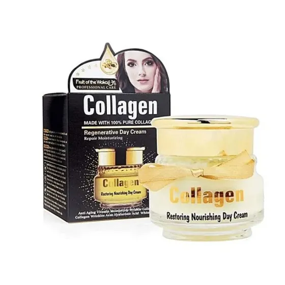 Дневной коллагеновый крем для лица Wokali Collagen (50 г) Тбилиси