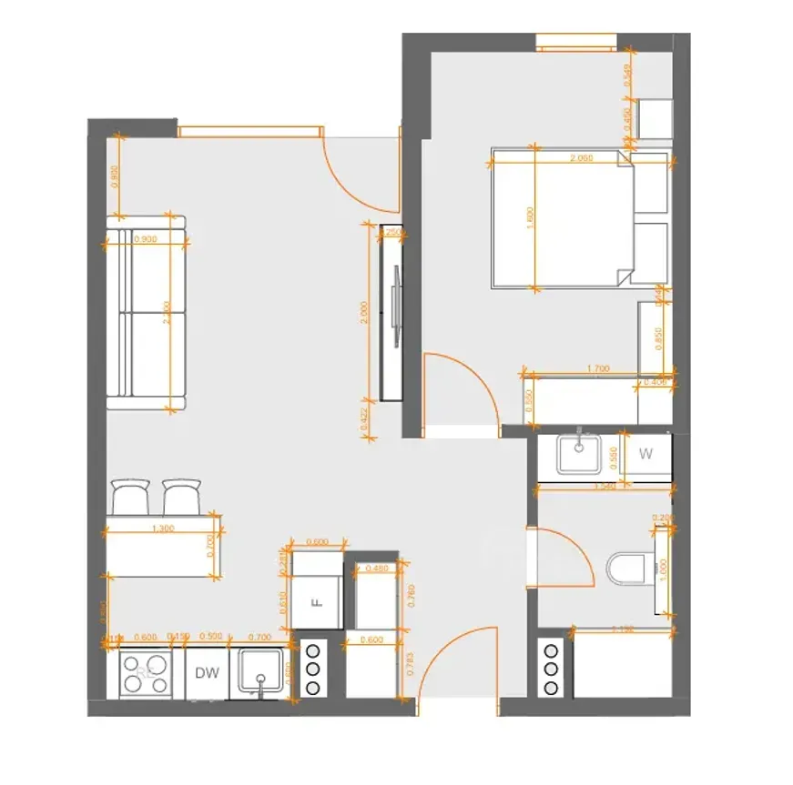 Продам 2-комн. квартиру 49м² 11/12 эт. Тбилиси - изображение 8