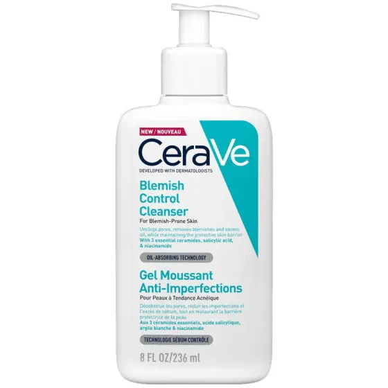 Очищающий гель Cerave Blemish Control Clean Soothing Cleansing Gel для проблемной кожи, склонной к акне Тбилиси