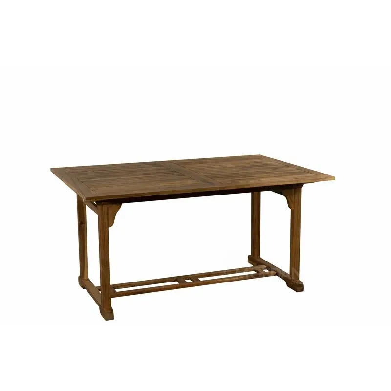 Acacia wood rectangular extendable table with 4 folding chairs and 2 armchairs T054R+2C131/4C026 (1500/200 Tbilisi - photo 1