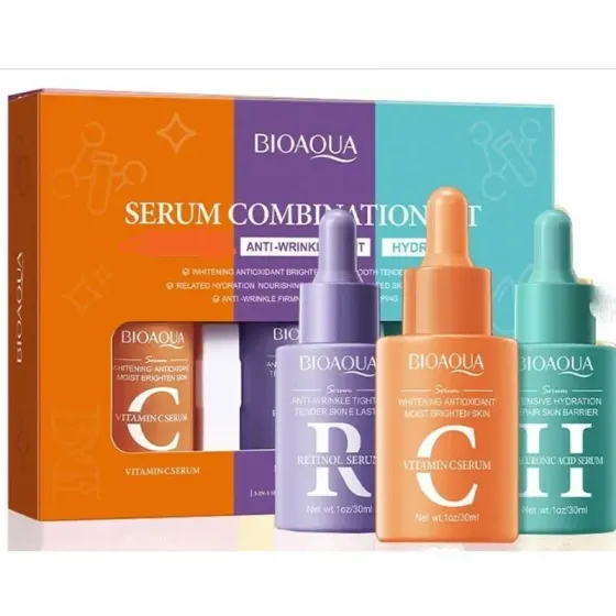 Bioaqua Набор сывороток для лица из 3 предметов Комбинированный набор сывороток (30 мл) Тбилиси
