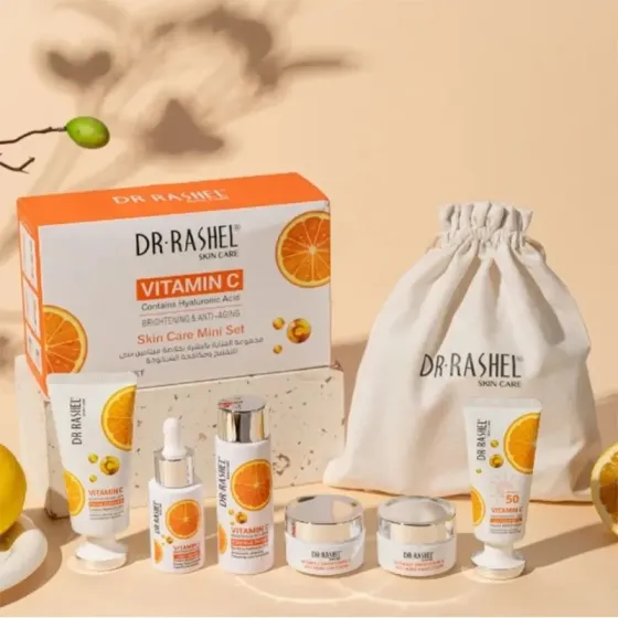 Набор DR.Rashel с витамином С: дневной и ночной крем, сыворотка, тоник, солнцезащитный крем (SPF 50) и крем для лица. Тбилиси