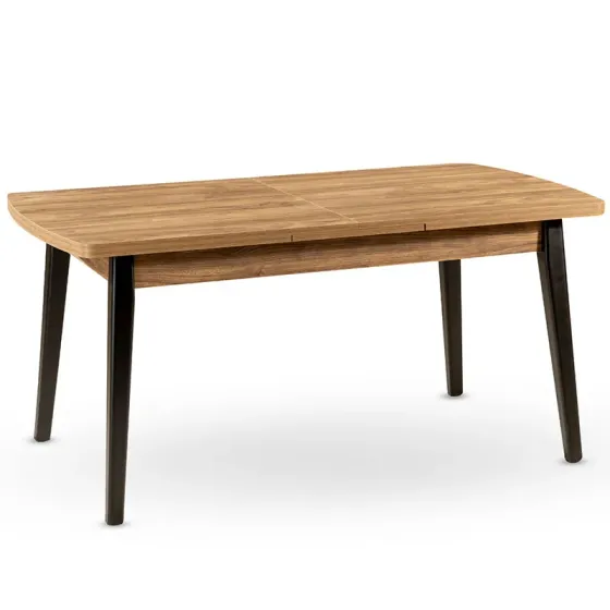 Folding table with black legs Aras-Chestnut 2 (1.4/1.8*0.8) Tbilisi