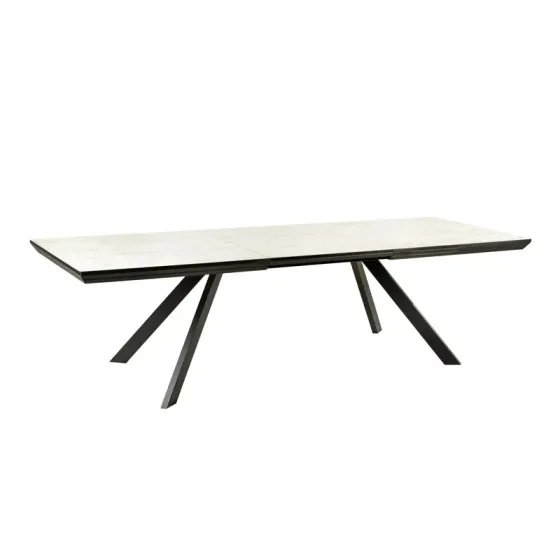 Folding table with MDF top on iron frame TGT-Corin/Marmo (200+04+04*100*0.75 cm) Tbilisi