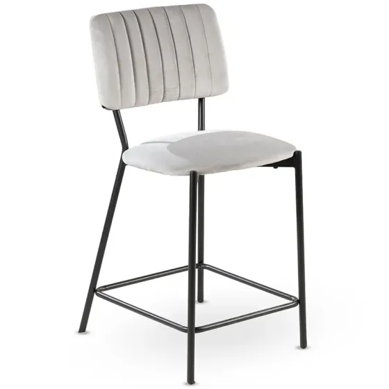 Ნაცრისფერი ბარის სკამი Xs2810-02 იდეალური დამატებაა თქვენი სახლის ინტერიერისათვის თბილისი