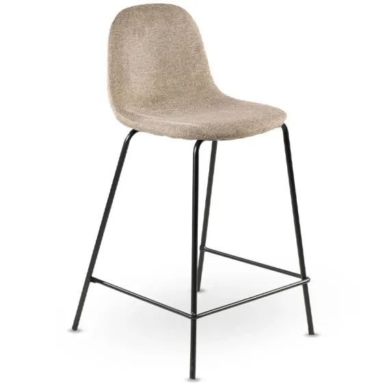 Ბეჟი ფერის ნაჭრის ბარის სკამი Xs2499-02 (40*36*46*94*66 სმ) თბილისი