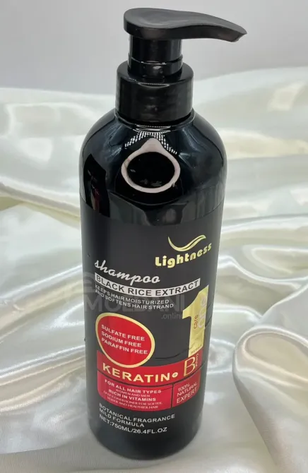 Black Rice Keratin Shampoo Lightness (750ml) + Mask (750ml) + Oil (100ml) Tbilisi - photo 3