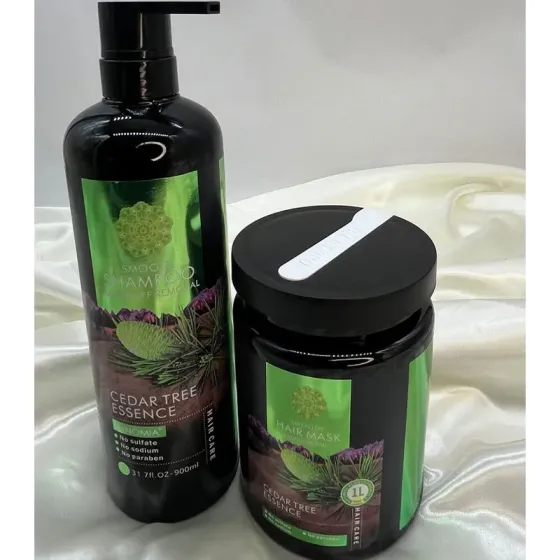 Keratin Shampoo with Cedarwood Essence Eunomia (900ml) + Mask (1000ml) Tbilisi