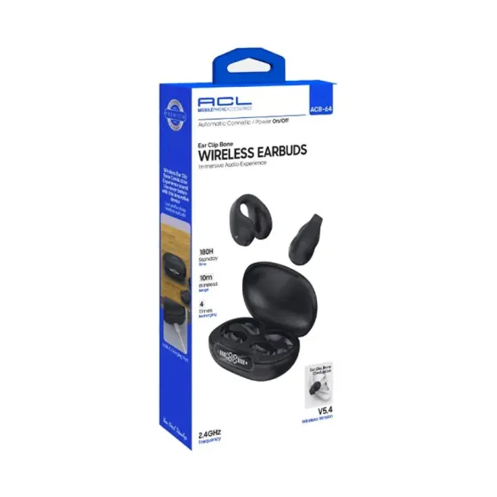 Უსადენო ყურსასმენი ACL ACB-64 Black თბილისი