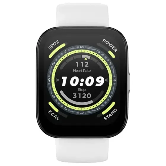 Amazfit Bip 5 Cream White სმარტ საათი გამოირჩევა თავისი დიდი 1.91-დუიმიანი ტენიანობით ეკრანით და მსუ თბილისი