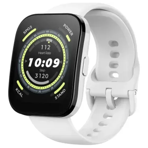 Amazfit Bip 5 Cream White სმარტ საათი გამოირჩევა თავისი დიდი 1.91-დუიმიანი ტენიანობით ეკრანით და მსუ თბილისი