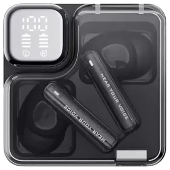 Უსადენო ყურსასმენი QCY Melobuds NEO ANC Bluetooth 5.3 შავი თბილისი