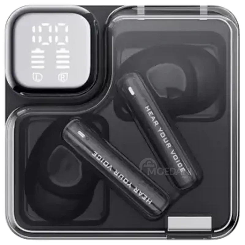 Უსადენო ყურსასმენი QCY Melobuds NEO ANC Bluetooth 5.3 შავი თბილისი - photo 1