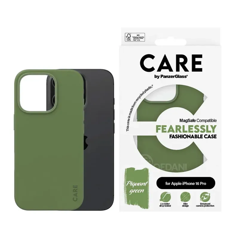 Მობილური ტელეფონის ქეისი Care BY Panzerglass Iphone 16 PRO Fashionable Case Green W. Magsafe თბილისი - photo 2