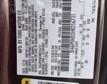 Ford Fusion 1.5L 2017 თბილისი - photo 11