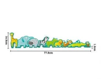 Ფაზლი ცხოველებით და ანბანით Hape E1627 თბილისი