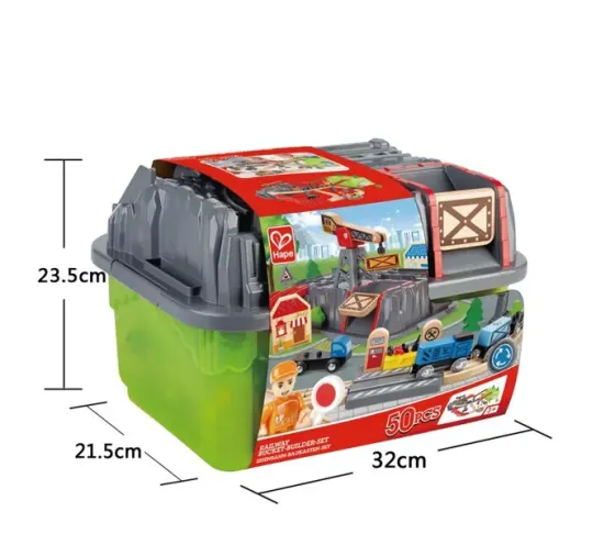 Რკინიგზის კომპლექტი Railway Bucket-Builder-Set Hape E3764 თბილისი