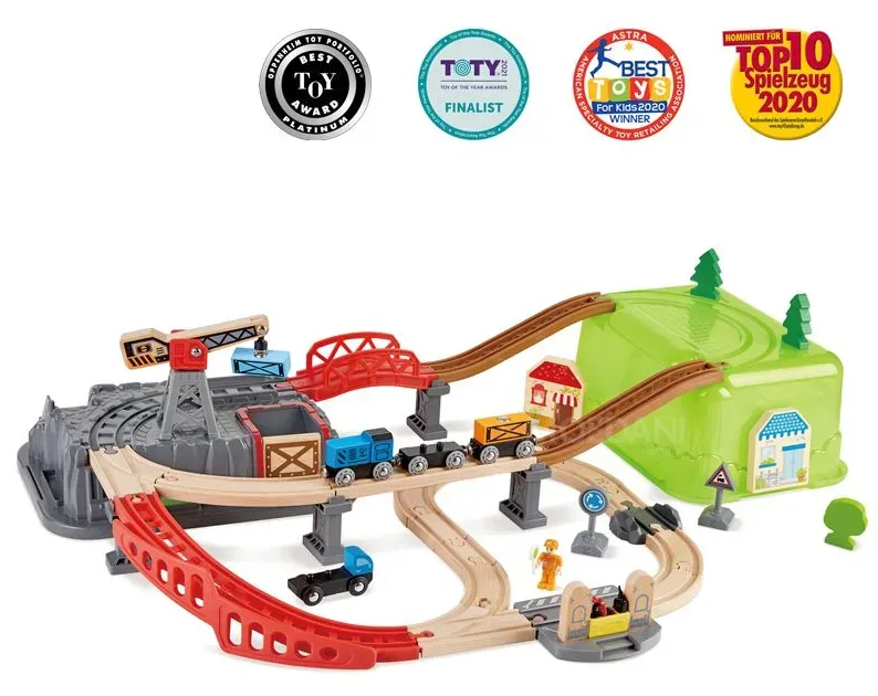 Რკინიგზის კომპლექტი Railway Bucket-Builder-Set Hape E3764 თბილისი - photo 1